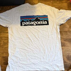 Patagonia White Tee with Logo